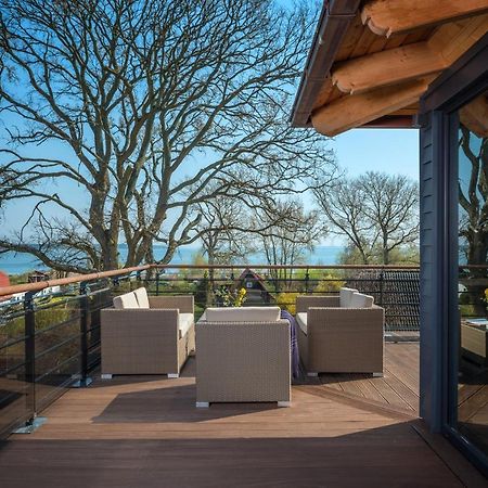 Villa Lotsenhaeuser Ruegen - Luxus Ferienhaus - 3 Schlafzimmer - Sauna - Dachterrasse Mit Boddenblick ブレーゲ エクステリア 写真
