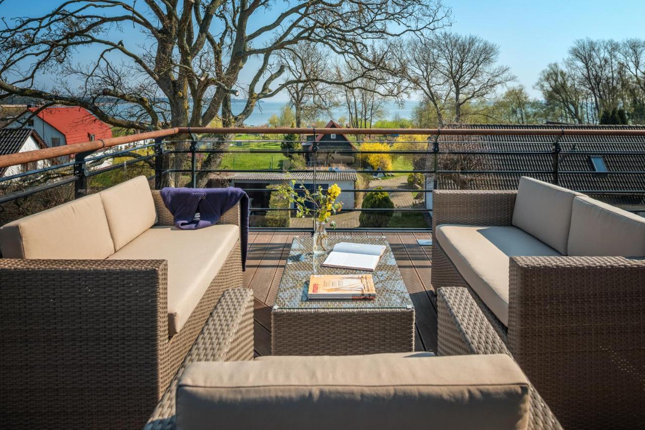 Villa Lotsenhaeuser Ruegen - Luxus Ferienhaus - 3 Schlafzimmer - Sauna - Dachterrasse Mit Boddenblick ブレーゲ エクステリア 写真